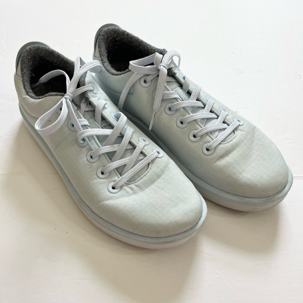 Allbirds Men Wool Piper Woven Lace Up Sneaker Light Blue Size 11